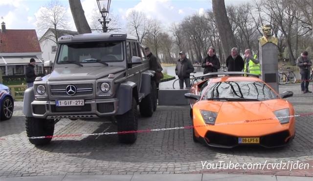 Lamborghini Murcielago SV vs Mercedes 6×6 AMG Size Comparison is Shocking!