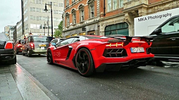 Mansory Aventador in London yesterday.