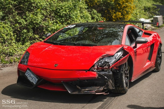 Sieu xe hang hiem Lamborghini gap nan o truong dua Canada hinh anh