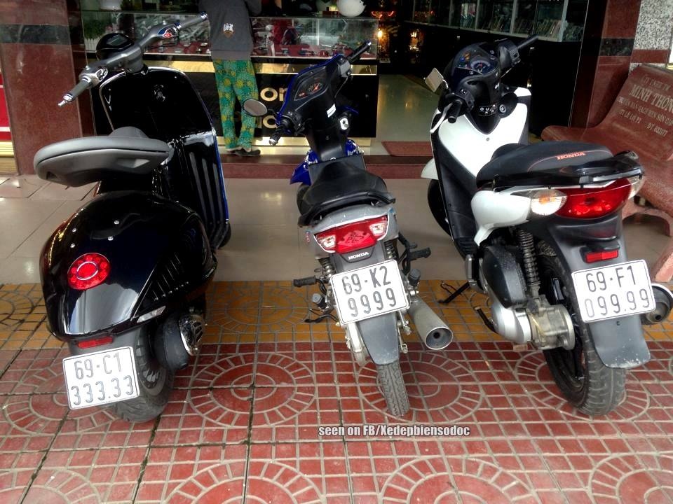 Vespa 946 gan 400 trieu dong deo bien ngu quy 3 o Ca Mau hinh anh
