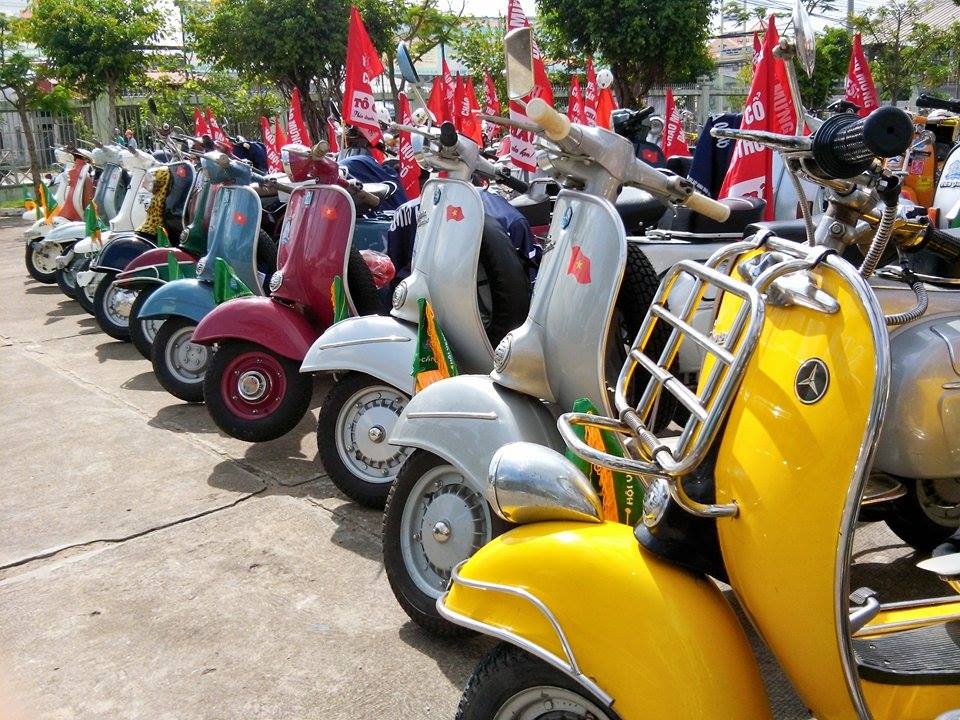 80 chiec Vespa co tu hop o Can Tho hinh anh