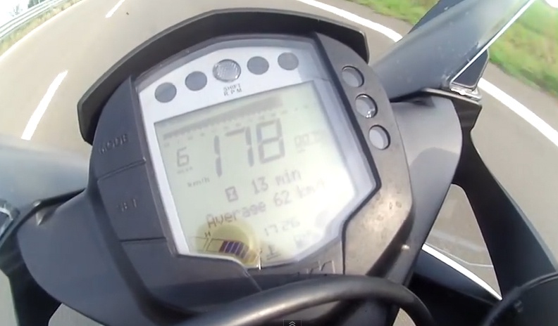 KTM RC390 dat toc do toi da 179 km/h hinh anh