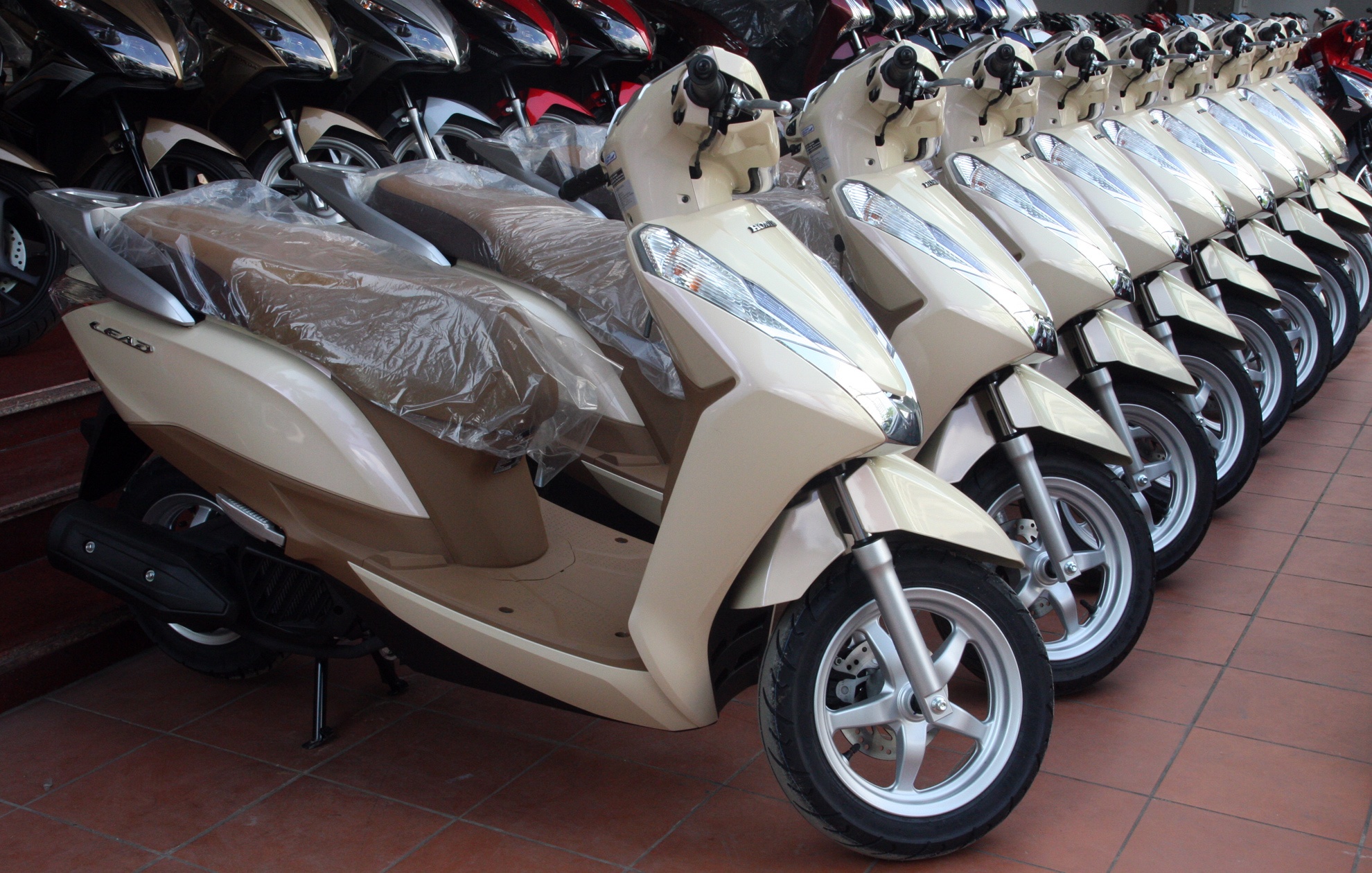 Honda Lead 125 mau vang nhat dat khach o Viet Nam hinh anh