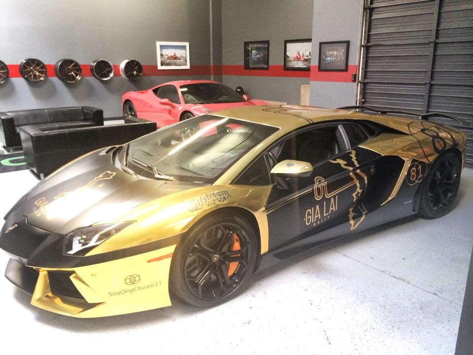 Lamborghini Aventador cua thanh vien Gia Lai Team khac lua hinh anh