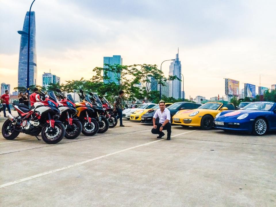 Dan mo to Ducati va xe hai cua trong dam cuoi ca si Thu Thuy hinh anh