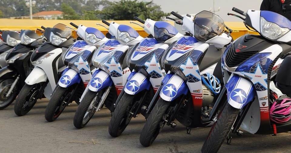 5 chiec Honda SH voi bo tem Ducati cua biker Sai thanh hinh anh