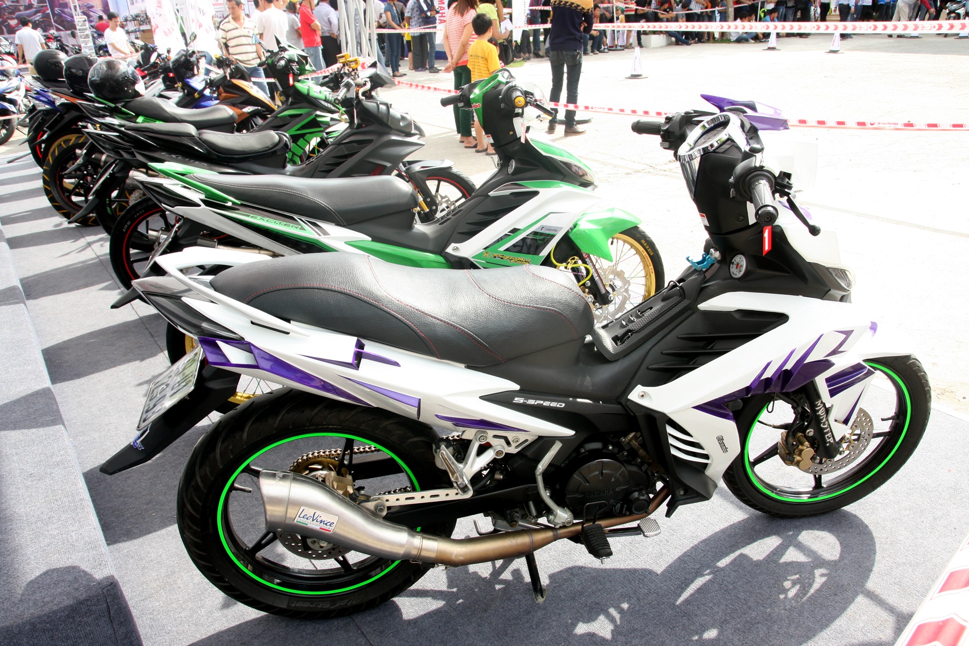 Can canh 9 chiec Exciter do dep nhat mien Bac hinh anh