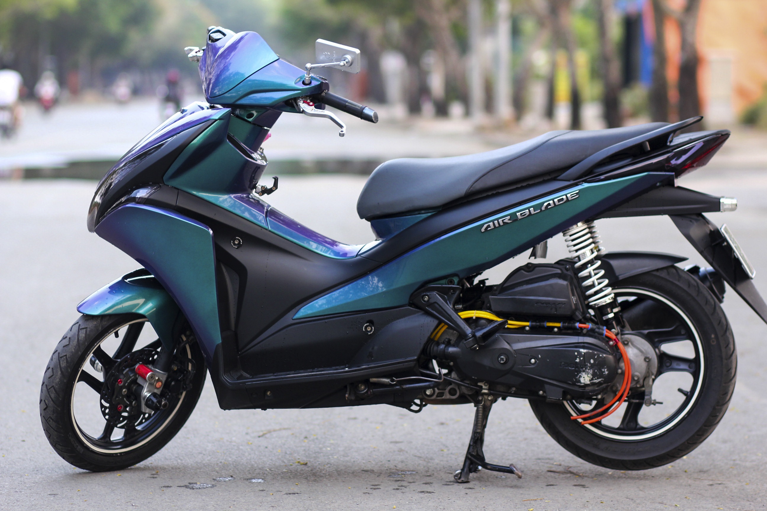 Honda Air Blade 110 mau doc o Sai Gon hinh anh