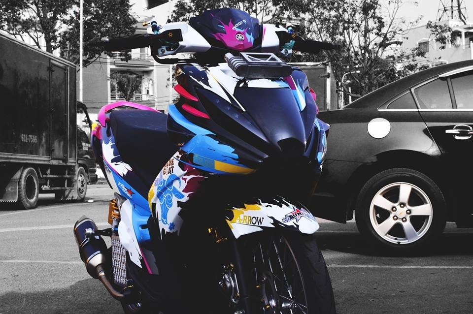 Nouvo SX do dan ao ky niem nam At Mui cua biker Sai Gon hinh anh