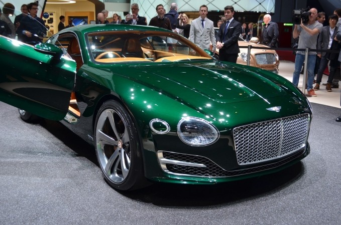 9. Bentley EXP 10 Speed 6 Concept   Speaking of world-beating ideas from Germany, the VW Group’s Bentley ultra luxury brand brought a bona fide surprise to Geneva this year. We don’t know much about its mechanical parts, but good golly is it ever gorgeous.  Should Bentley decide to send something like this to series production, it could borrow the same turbocharged 4.0-liter V8 currently at work in the  Continental GT that makes 500 hp and 487 lb-ft of torque. That’s pure speculation, but one thing is certain about the EXP 10 Speed 6 concept: every inch of it is positively stunning.