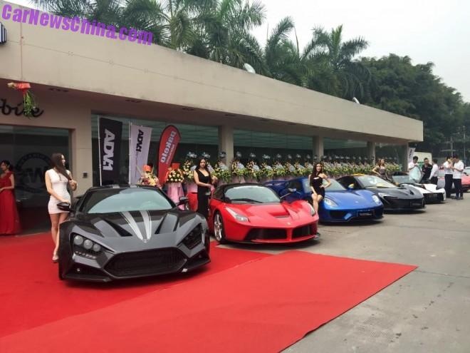 Dan sieu xe dat tien ghe tham hang do o Trung Quoc hinh anh