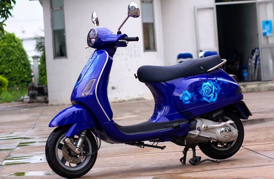 Vespa LX ve 3D hinh hoa hong hinh anh