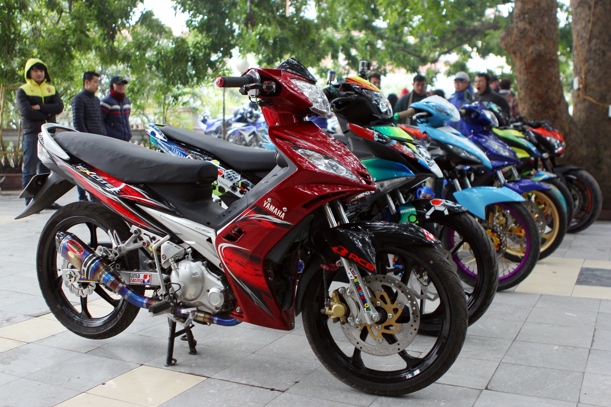 Hon 60 chiec Exciter tu hoi o Ha Noi hinh anh