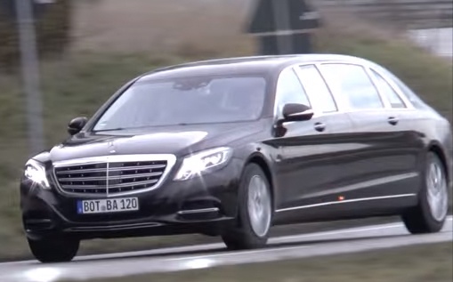 Mercedes-Maybach S600 Pullman 2016 xuat hien tren pho hinh anh