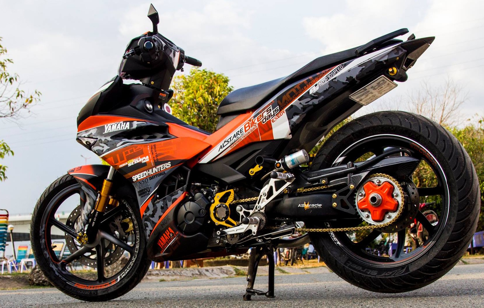 Exciter 150 do phong cach moto phan khoi lon o Sai Gon hinh anh