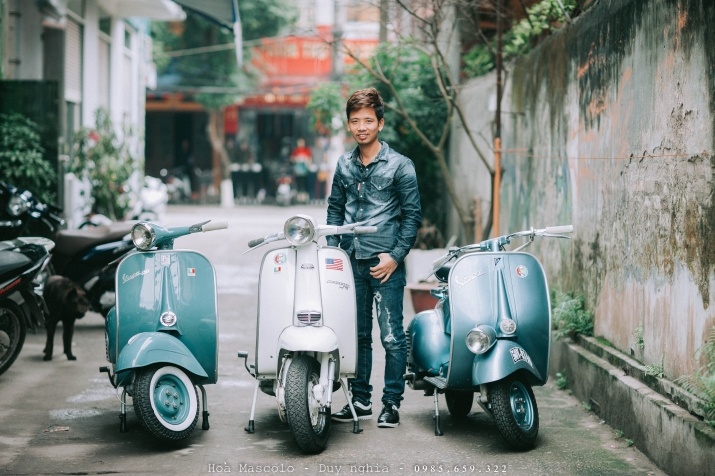 Nguoi co nhieu vespa co nhat thai binh anh 1