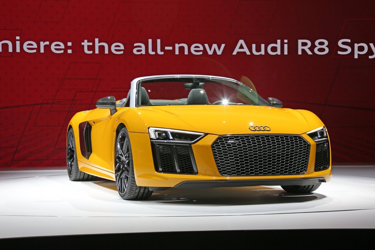 Audi R8 Spyder V10 2017 ra mắt ảnh 1 Audi R8 Spyder V10 2017 ra mat anh 1