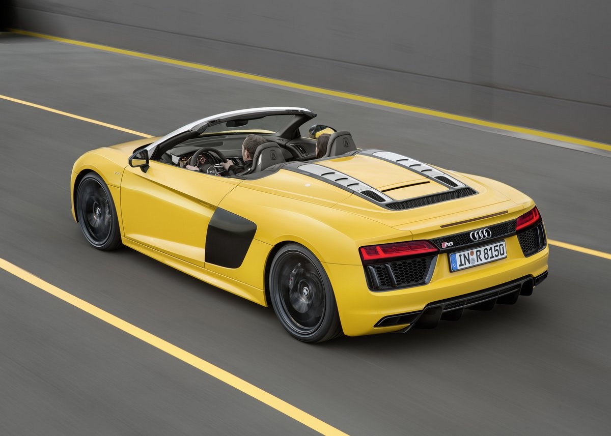 Audi R8 Spyder V10 2017 ra mắt ảnh 6 Audi R8 Spyder V10 2017 ra mat anh 6