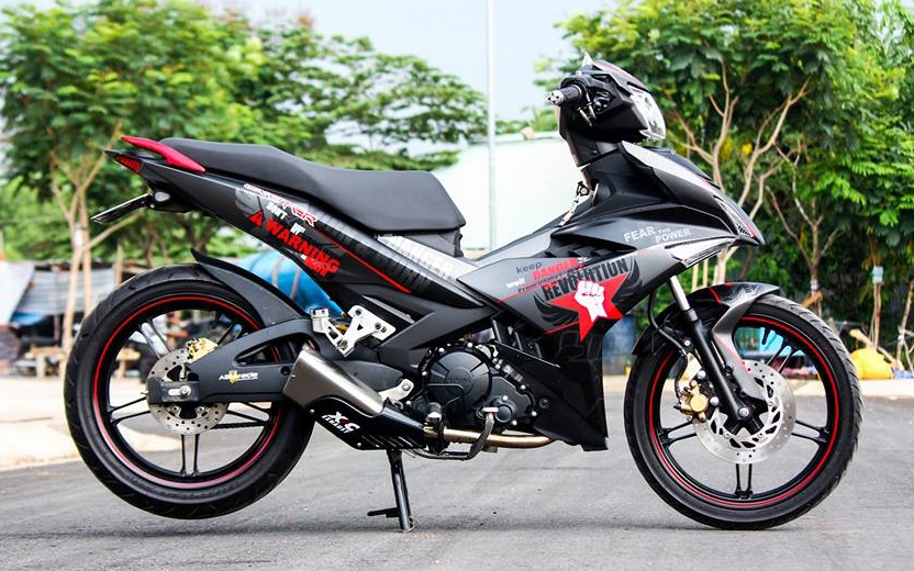 Exciter 150 mau xam nam tinh cua biker Phu Yen hinh anh