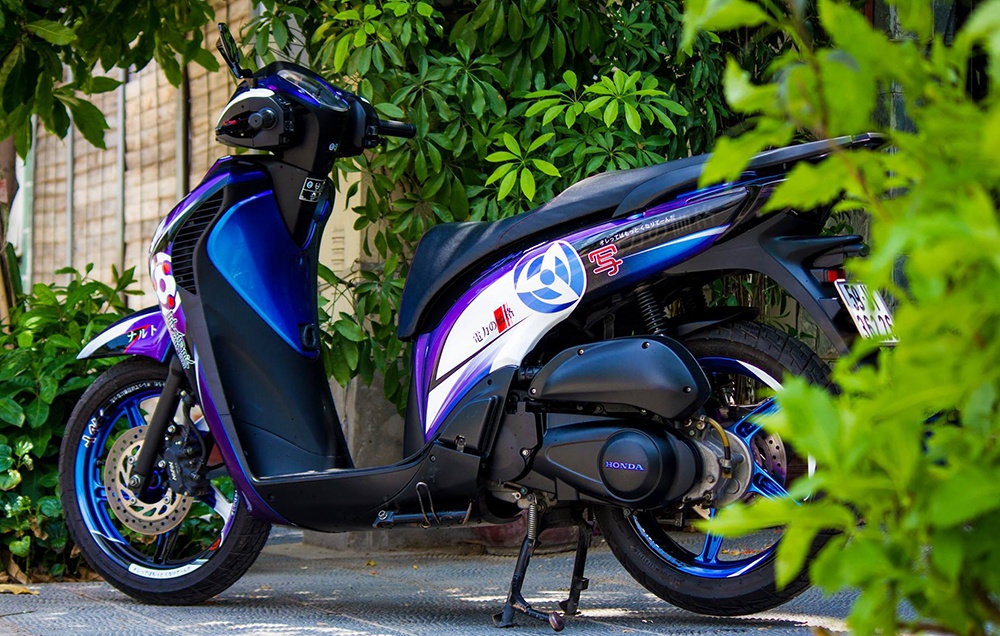 Honda SH 2010 do dan vo phong cach phim hoat hinh hinh anh