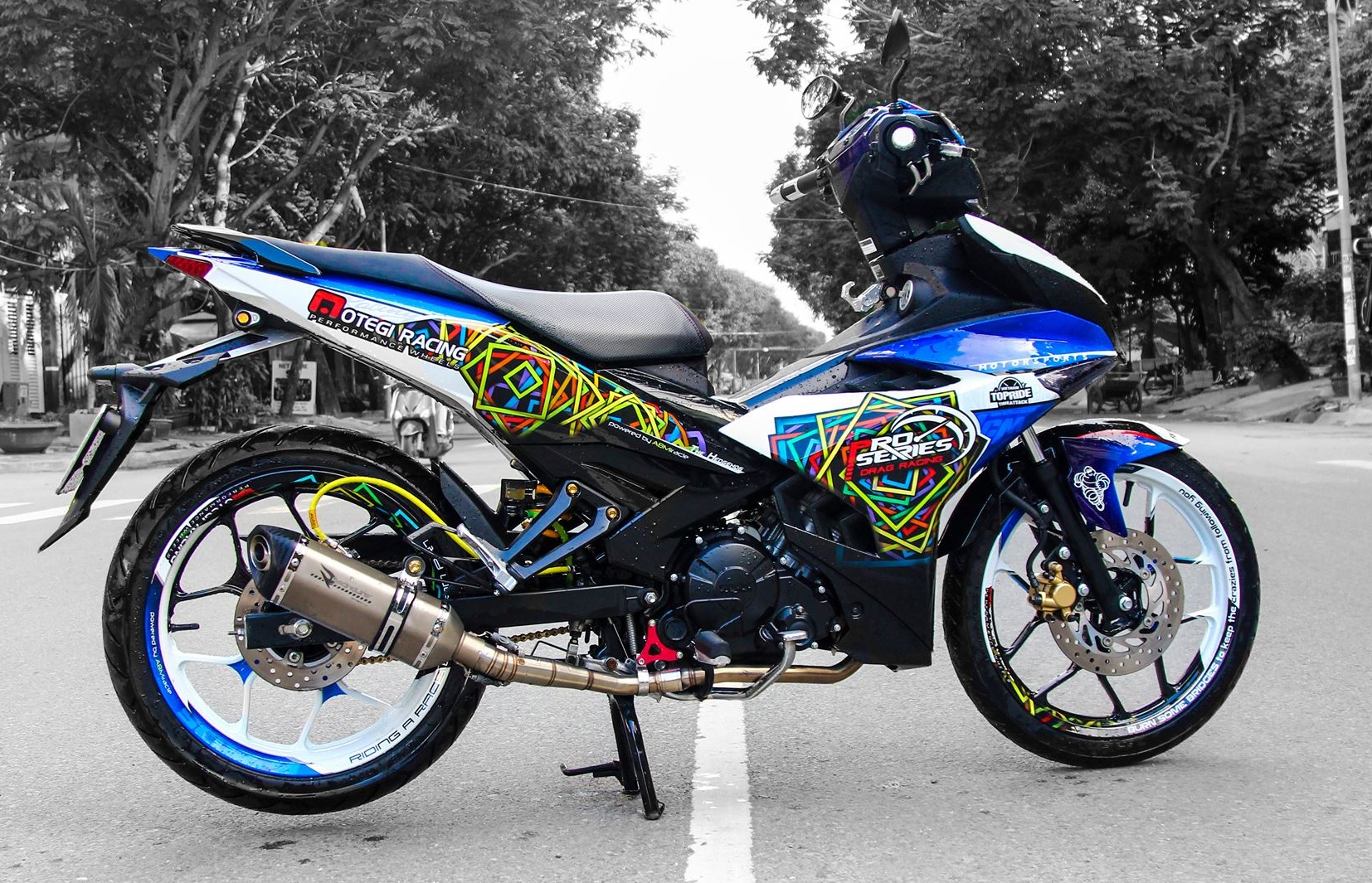 Exciter 150 do cap mam R3 cua biker Tra Vinh hinh anh