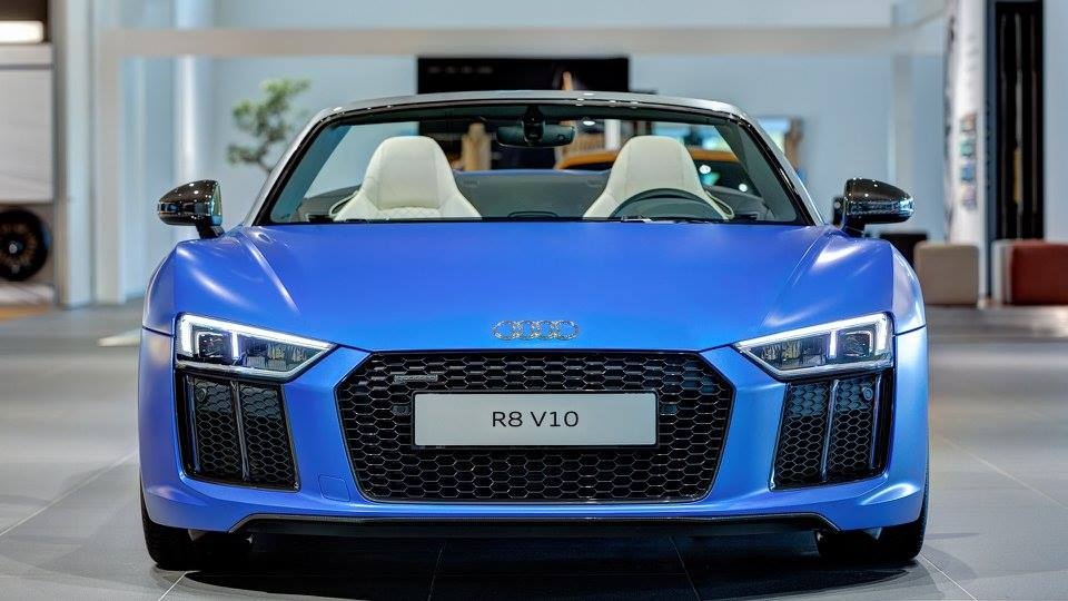 Audi R8 V10 mui trần màu độc ở Đức ảnh 6 Audi R8 V10 mui tran mau doc o Duc anh 6
