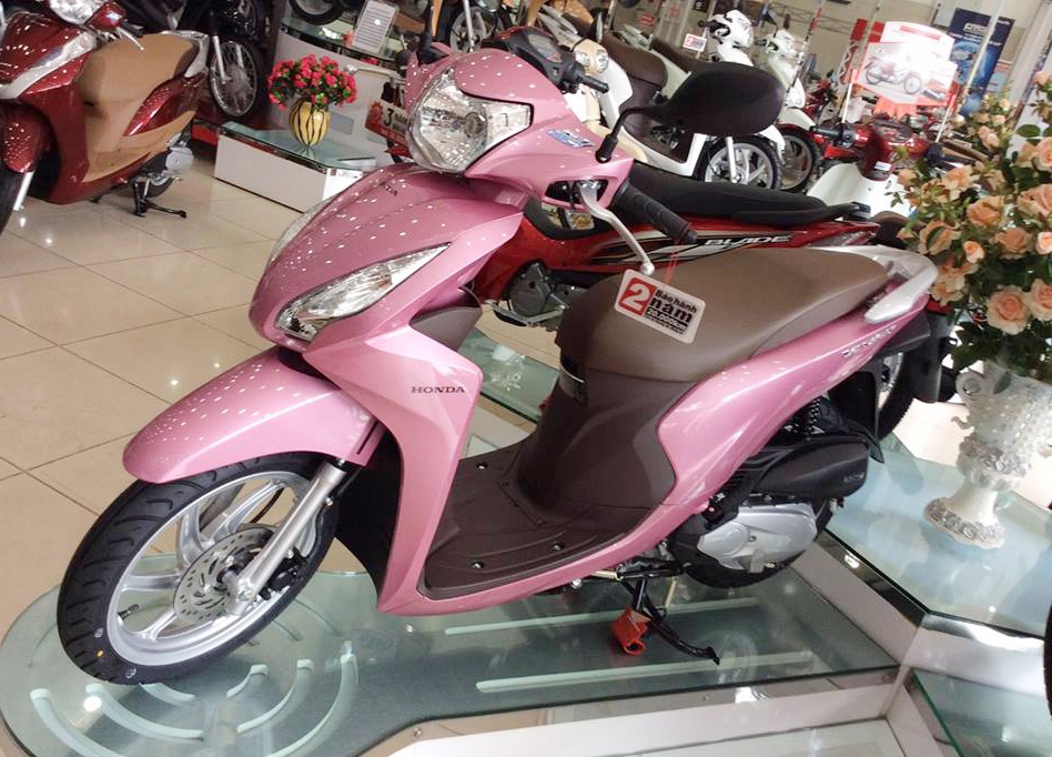 Honda Vision them mau hong, gia khong doi hinh anh