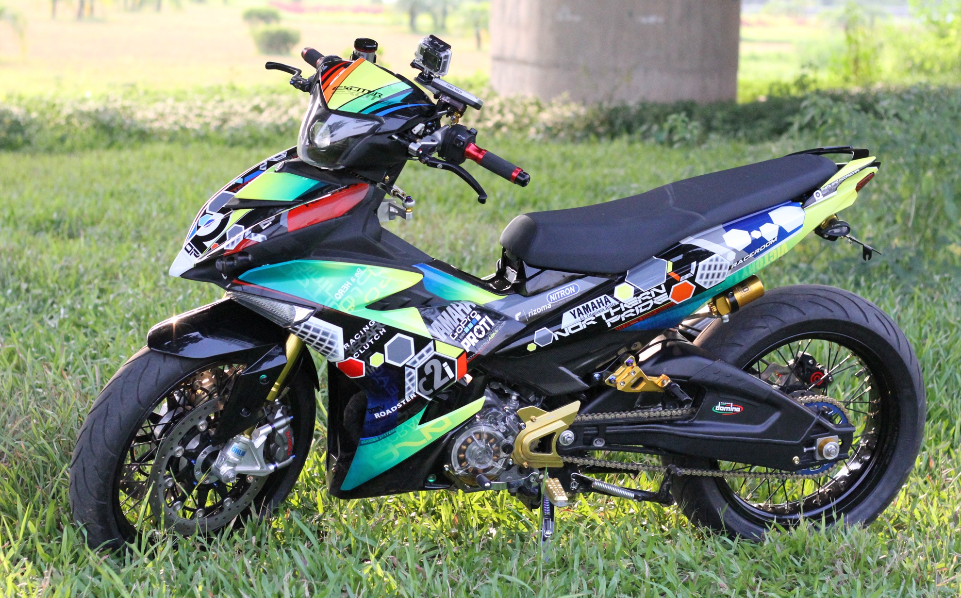 Exciter 150 do o Ha Noi anh 1