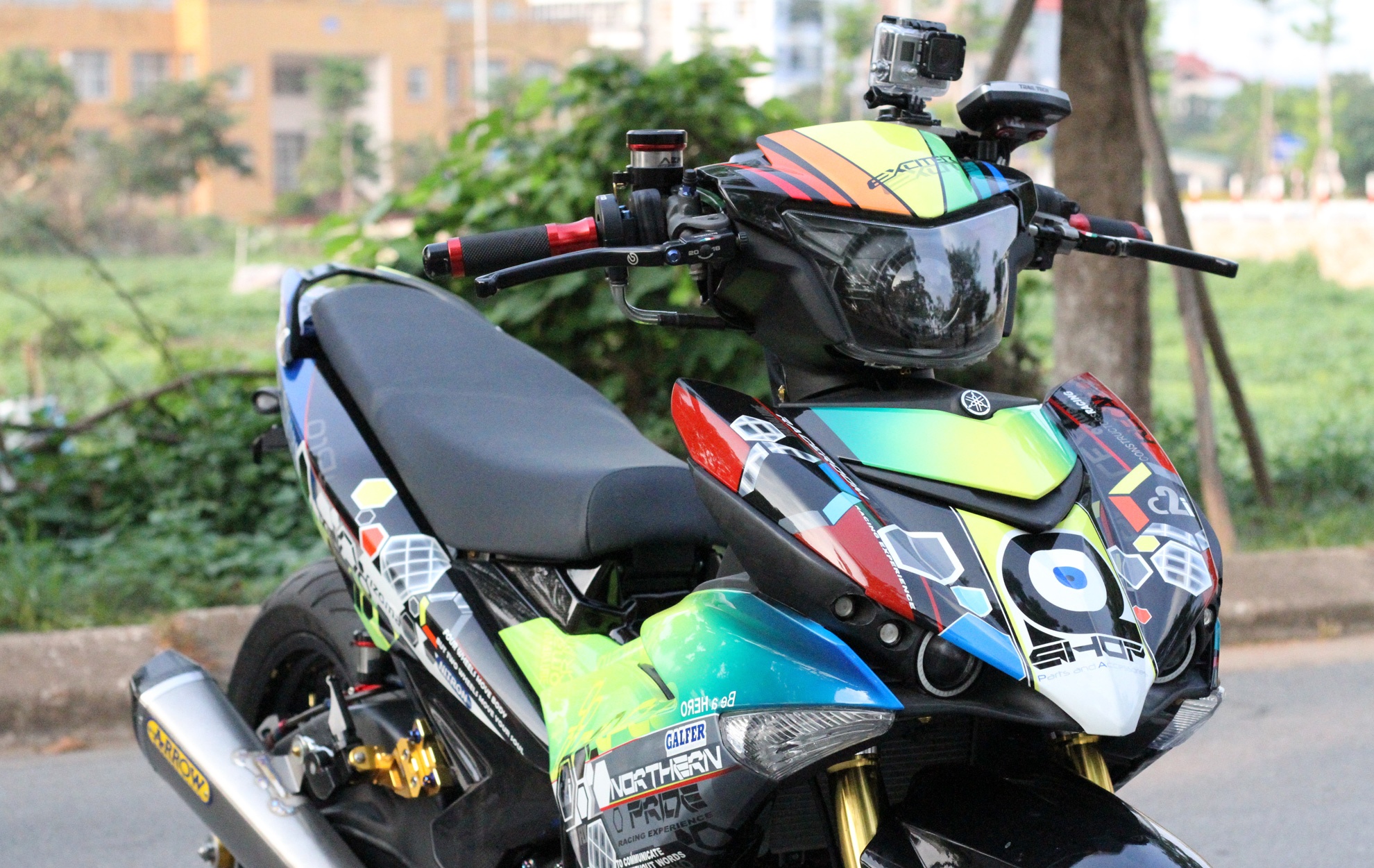 Exciter 150 do o Ha Noi anh 2