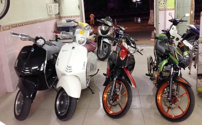 Xe doc cua thieu gia Soc Trang anh 4