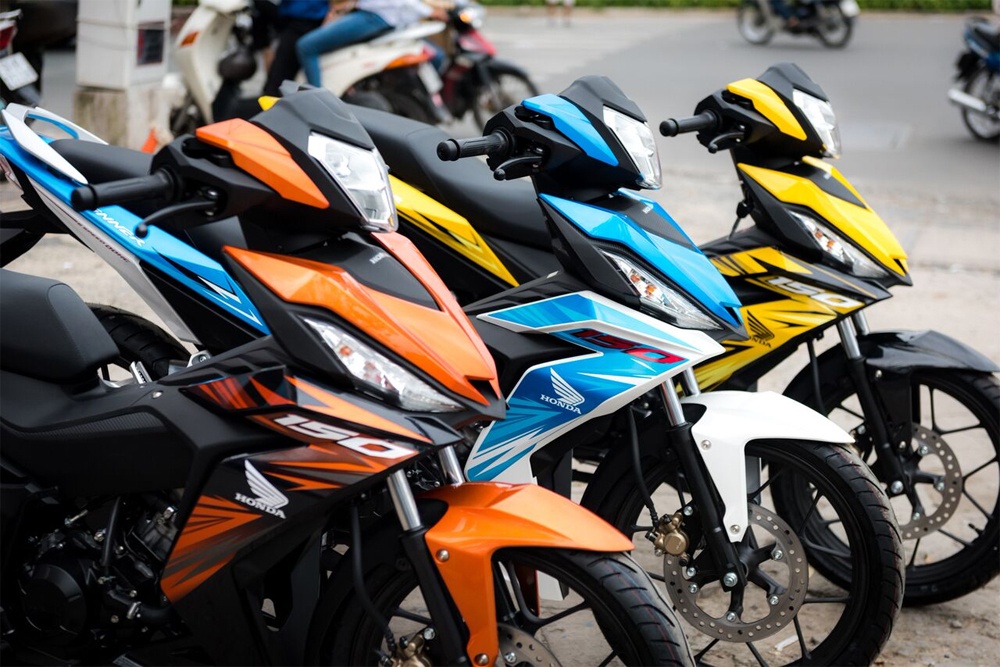 Anh thuc te 3 mau moi cua Honda Winner 150 vua ra mat hinh anh