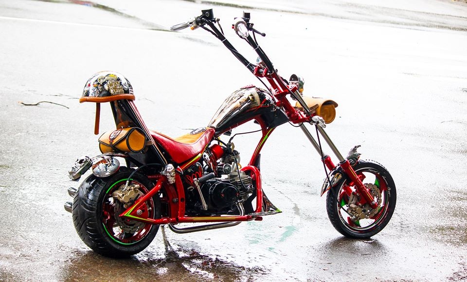 Moto 50 phan khoi do kieu dang chopper doc dao o Sai Gon hinh anh