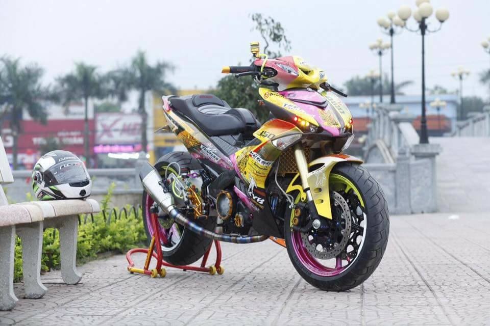 Exciter 150 do do choi hon 200 trieu dong cua biker Thai Nguyen hinh anh