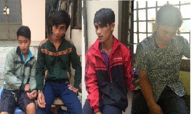 4 thanh nien mang han gio da pha tru ATM giua dem hinh anh
