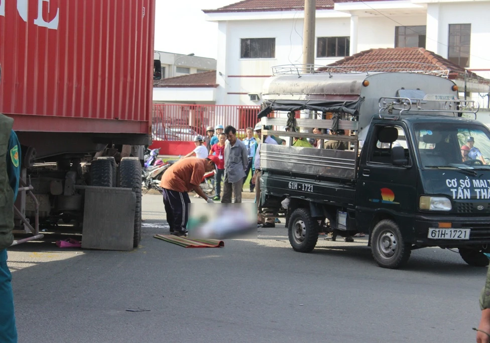 Hiện trường vụ tai nạn. Ảnh: Ngọc An