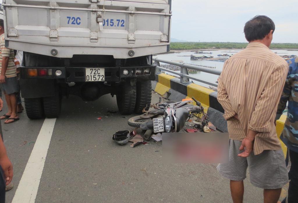 Hiện trường vụ tai nạn. Ảnh: N.N