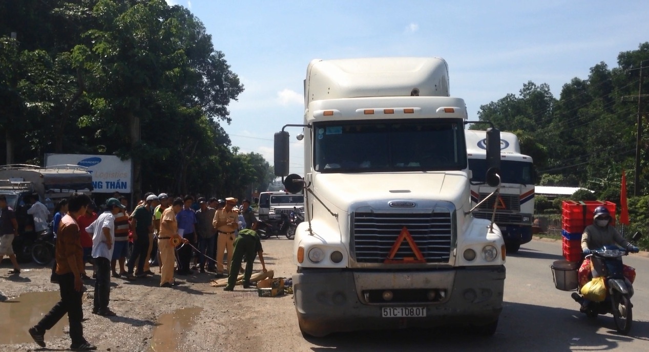 Hiện trường vụ tai nạn. Ảnh: Ngọc An