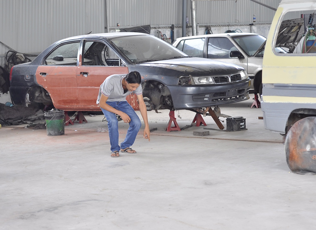 Hiện trường xảy ra vụ việc. Ảnh: Ngọc An