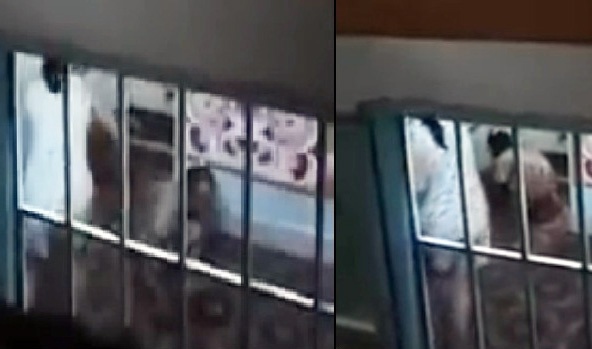 Co gai mang bau dung can choi danh lien tiep me gia hinh anh