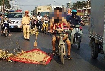 Truy duoi gan 2 km ‘bat’ xe container can chet nguoi hinh anh