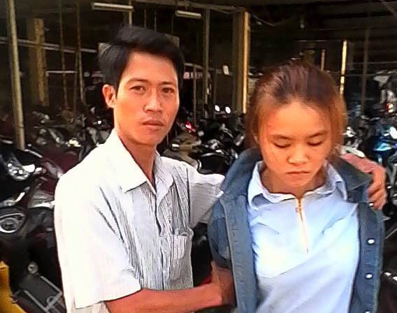 Co gai moc tui bi 'hiep si' Binh Duong bat giu hinh anh