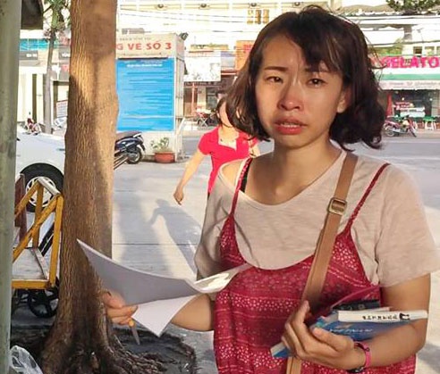 Nu du khach Han Quoc hoang loan vi mat vi o Vung Tau hinh anh