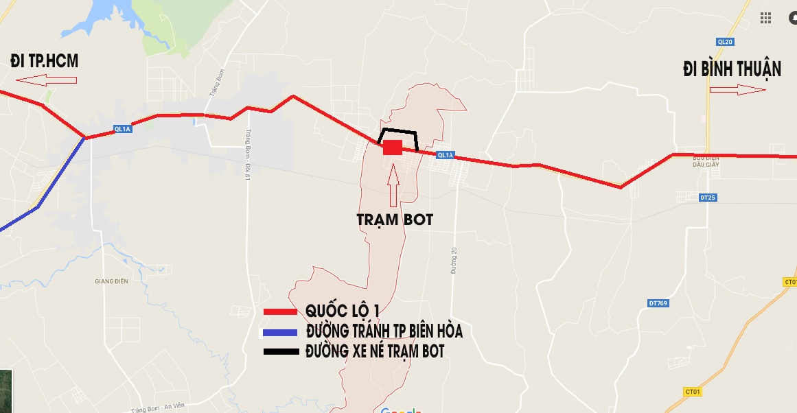 tai xe dung tien xu mua ve qua tram BOT bien Hoa anh 14