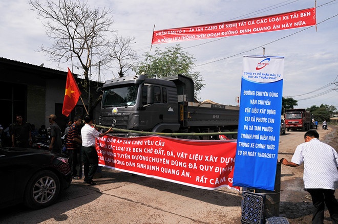 Doanh nghiep khai thac da buc xuc vi duong BOT 130 ty thu phi 12 nam hinh anh