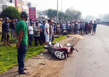 2 mẹ con bị xe tải cán tử vong ảnh 2 2 me con bi xe tai can tu vong anh 2