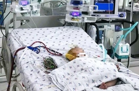 Tre 7 thang tuoi co giat lien tuc khi mac sot xuat huyet hinh anh