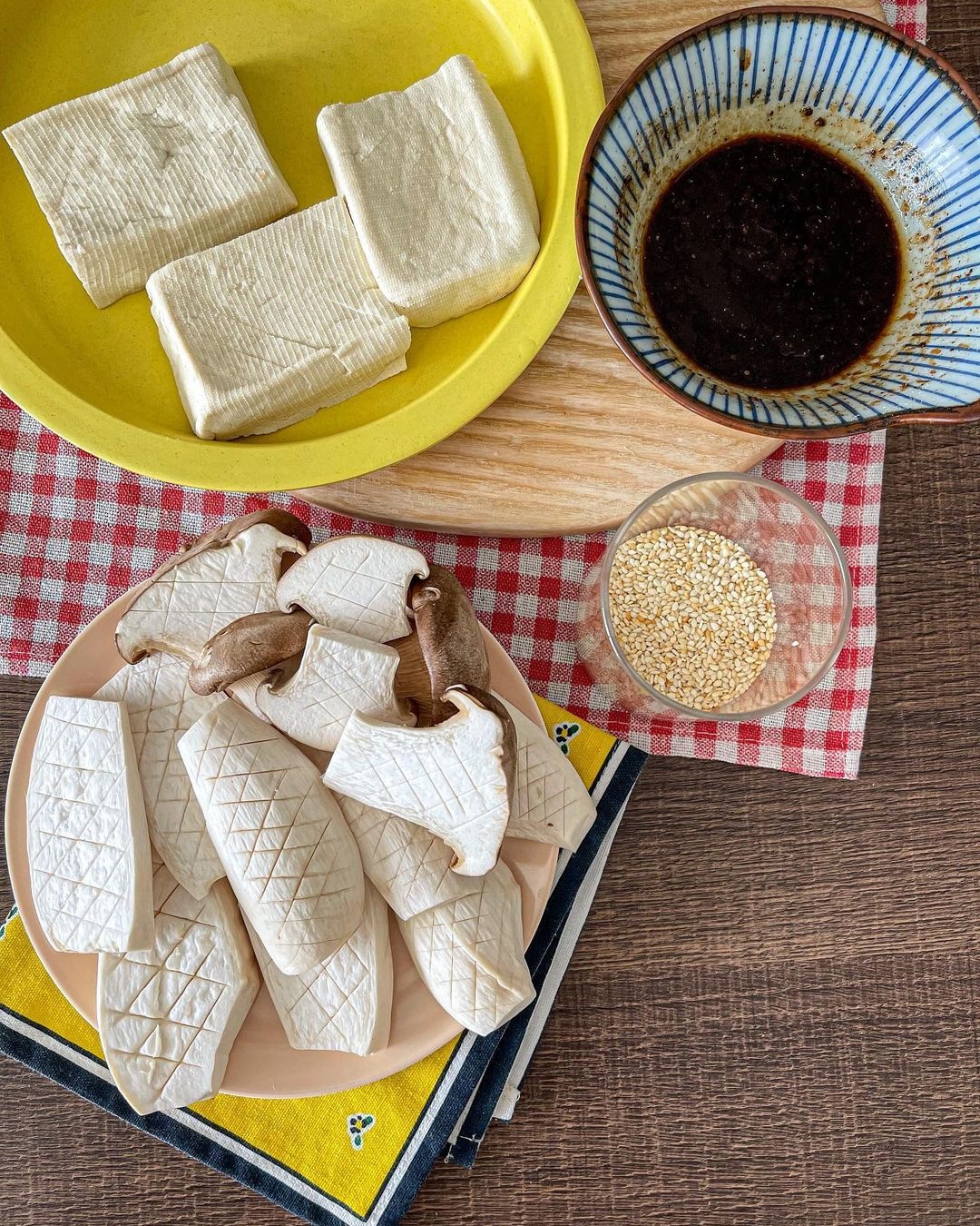 đậu hũ, nấm, chiên giòn ảnh 4 dau hu, nam, chien gion anh 4