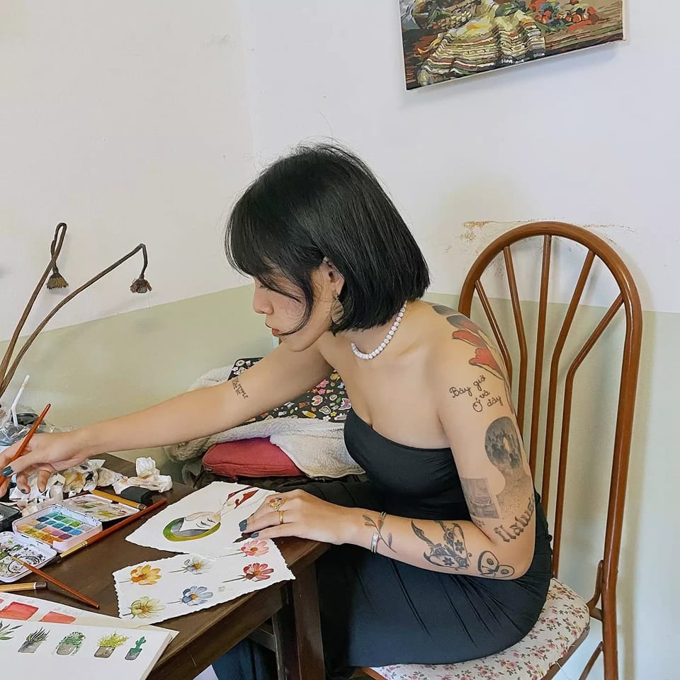 nữ thợ xăm, tiếng Việt, hình xăm ý nghĩa ảnh 2 nu tho xam, tieng Viet, hinh xam y nghia anh 2