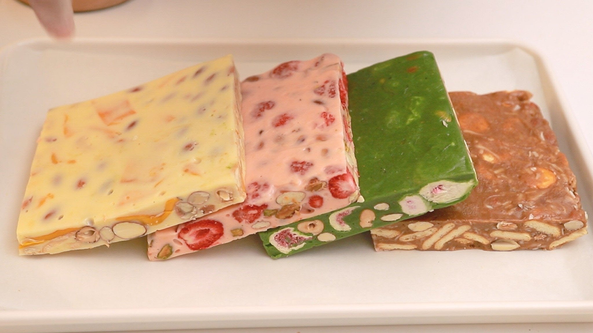 nougat,  cach lam,  huong dan anh 3