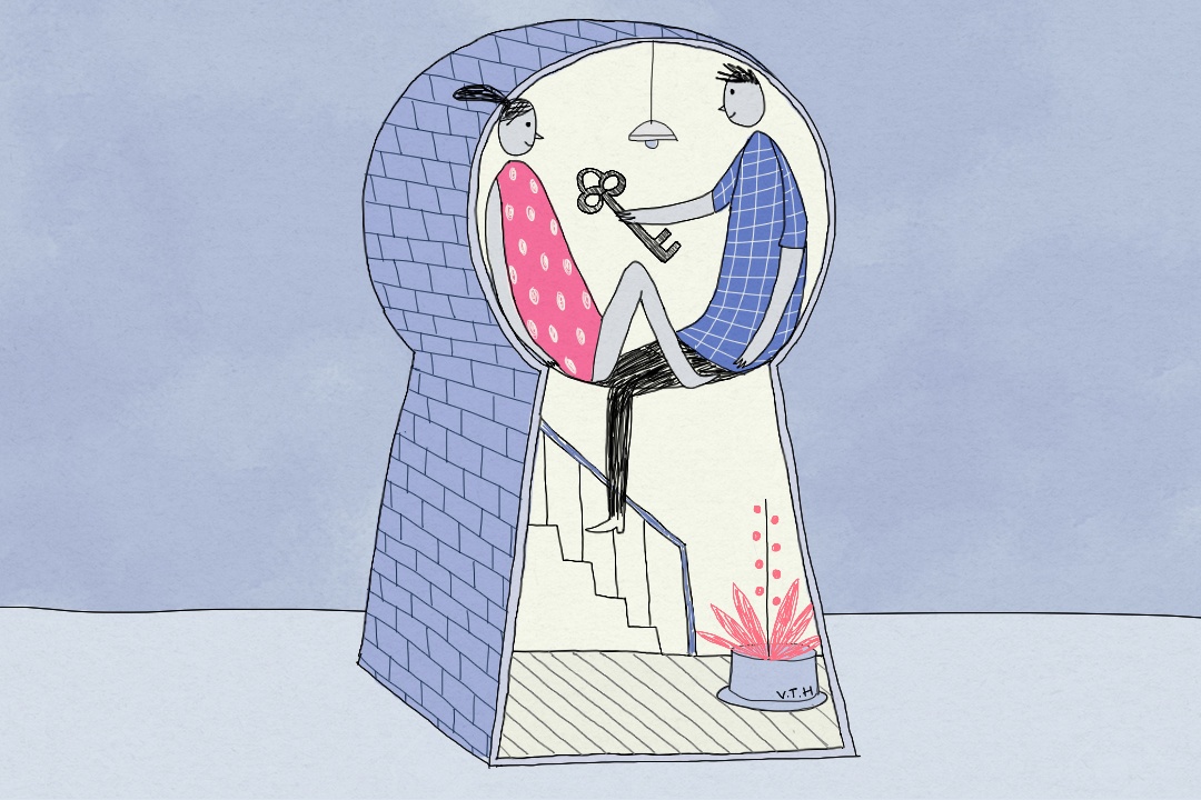 Nguoi yeu cau hon toi bang chia khoa nha hinh anh